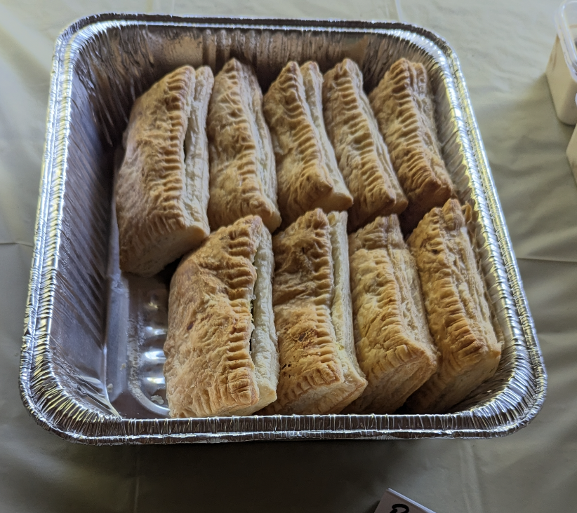 Golden crispy potato puffs